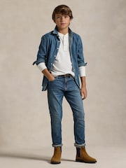 Polo Ralph Lauren Blue Boys Sullivan Slim Stretch Jeans - Image 4 of 7
