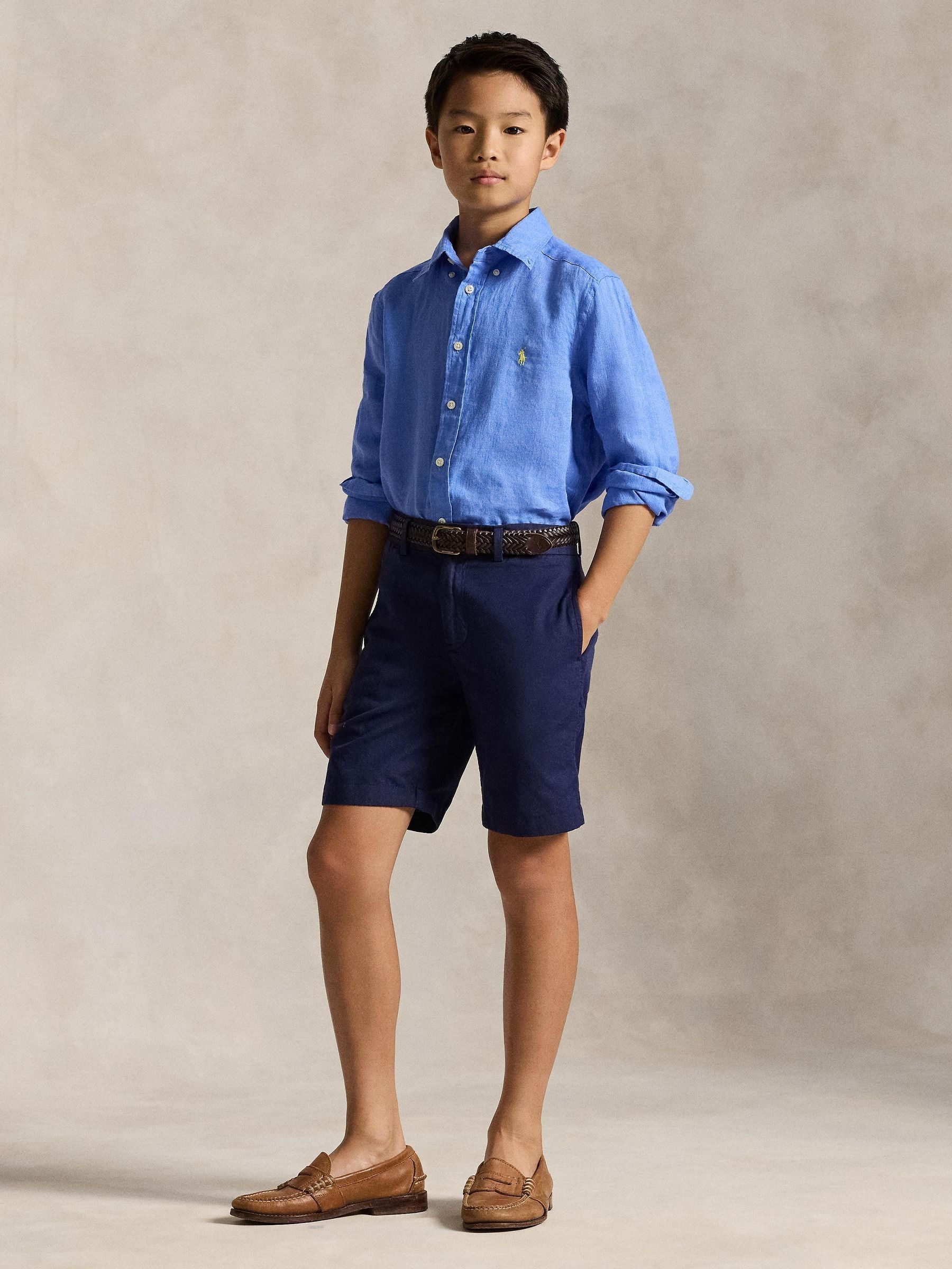 Comprar Azul pálido - Polo Ralph Lauren Linen Logo Shirt from Next