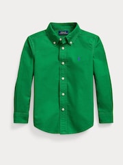 Polo Ralph Lauren Green Boys Garment Dyed Oxford Shirt - Image 2 of 2
