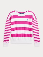 Polo Ralph Lauren Girls Striped French Terry Sweatshirt - Изображение 1 из 2