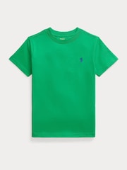 Polo Ralph Lauren Green Boys Jersey Crewneck T-Shirt - Image 1 of 2