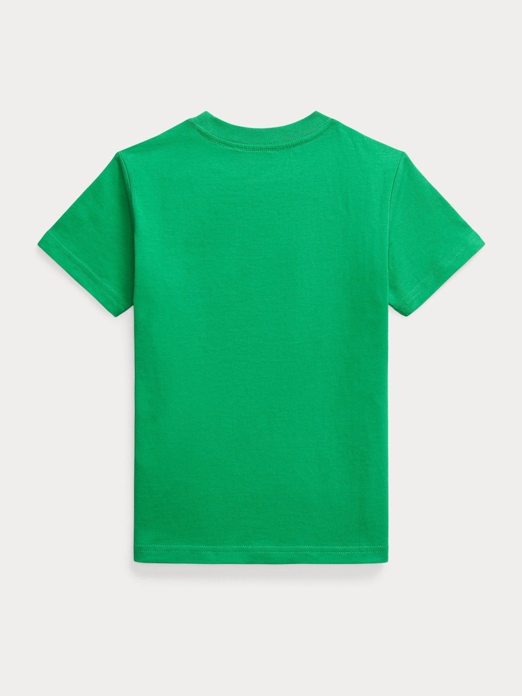 Polo Ralph Lauren Green Boys Jersey Crewneck T-Shirt - Image 2 of 2
