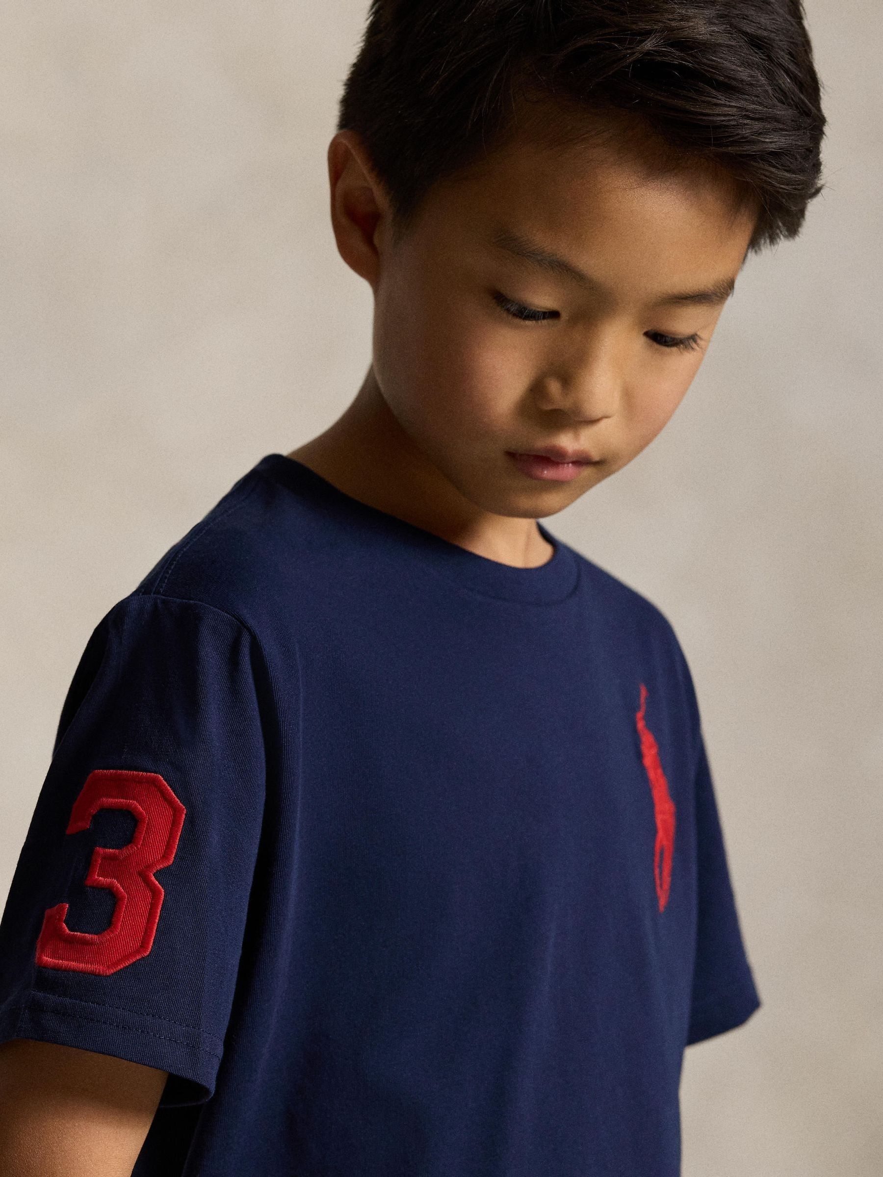 Polo Ralph Lauren ビックポニー Buy Polo Ralph Lauren Blue Big Pony Jersey T-Shirt from Next Canada