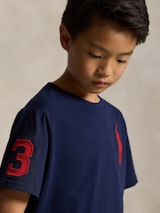 Azul - Camiseta de punto con poni grande de Polo Ralph Lauren - Imagen 3 de 5