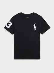 Polo Ralph Lauren Black Boys Big Pony Jersey T-Shirt - Image 1 of 2