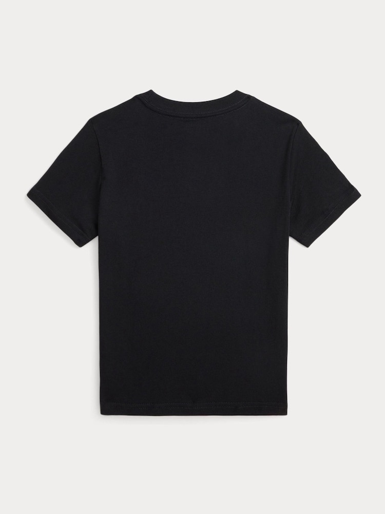 Polo Ralph Lauren Black Boys Big Pony Jersey T-Shirt - Image 2 of 2