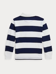 Polo Ralph Lauren White/Blue The Iconic Rugby Shirt - Image 6 of 6