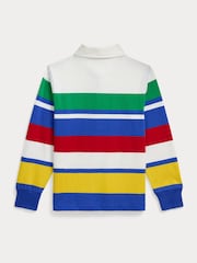 Polo Ralph Lauren Multi/White Boys The Iconic Rugby Shirt - Image 2 of 2