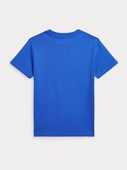 Polo Ralph Lauren Royal Blue Boys Jersey Crewneck T-Shirt - Image 2 of 2