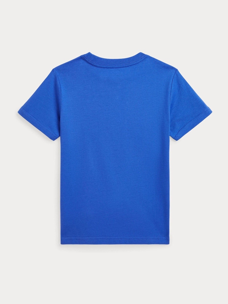 Polo Ralph Lauren Royal Blue Boys Jersey Crewneck T-Shirt - Image 2 of 2