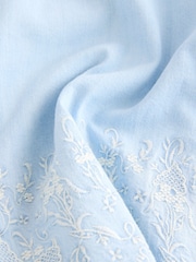 Bleach Embroidered 100% Cotton Pull On Lightweight Denim Shorts - Image 6 of 7
