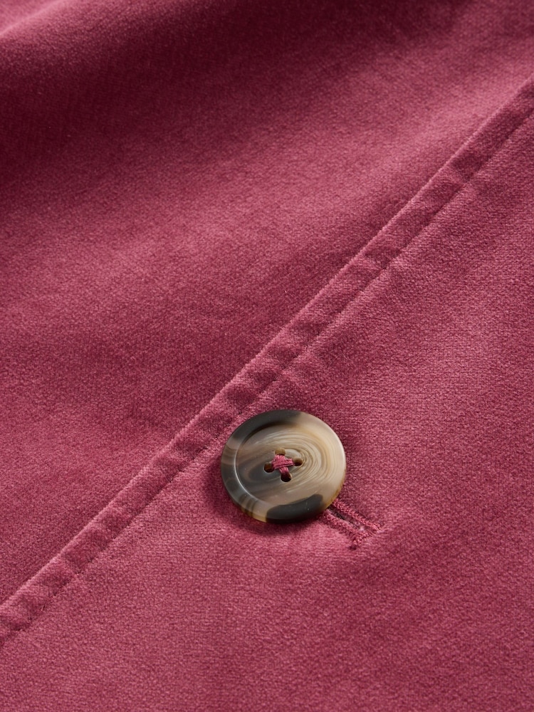 White Stuff Pink Velvet Karla Coat - Image 6 of 6