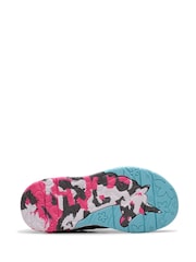 Clarks Grey Standard Fit (F) Combi Tidal Star Trainers - Image 7 of 8