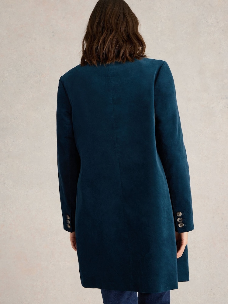 White Stuff Green Velvet Karla Coat - Image 2 of 6