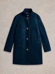 White Stuff Green Velvet Karla Coat - Image 5 of 6