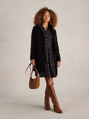 White Stuff Black Velvet Karla Coat - Image 1 of 6