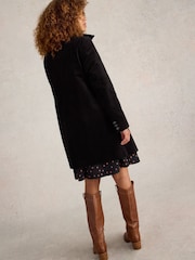 White Stuff Black Velvet Karla Coat - Image 2 of 6