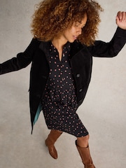 White Stuff Black Velvet Karla Coat - Image 4 of 6