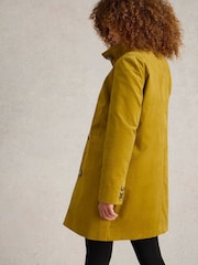 White Stuff Yellow Velvet Karla Coat - Image 2 of 6