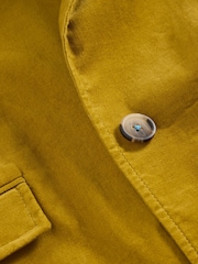 White Stuff Yellow Velvet Karla Coat - Image 6 of 6