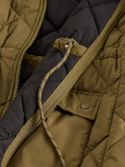 White Stuff Green Lorena Quilted Coat - Image 6 of 6