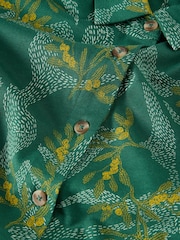 White Stuff Green Rua Jersey Shirt Dress - Image 5 of 6