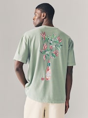 Green Wash Tabasco Licence Graphic 100% Cotton T-Shirt - Image 1 of 9