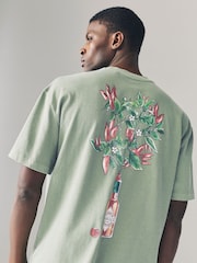 Green Wash Tabasco Licence Graphic 100% Cotton T-Shirt - Image 5 of 9