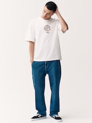 Ecru 100% Cotton Licence Keith Haring T-Shirt - Image 2 of 9