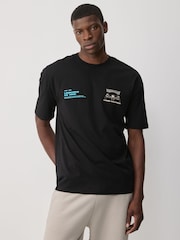 Black 100% Cotton Licence Da Vinci T-Shirt - Image 4 of 8