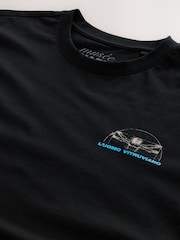Black 100% Cotton Licence Da Vinci T-Shirt - Image 7 of 8