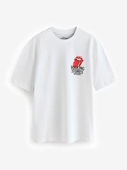 Blanc The Rolling Pierre - Coupe ample - T-shirt imprimé graphique Band - Image 7 de 9