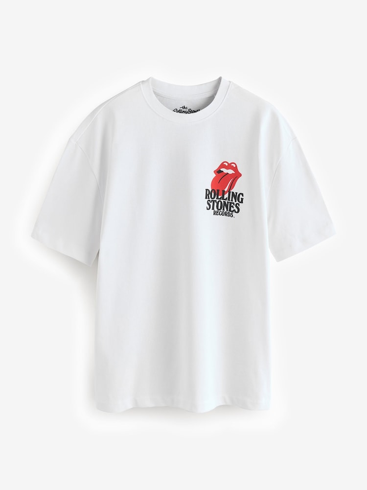 Blanc The Rolling Pierre - Coupe ample - T-shirt imprimé graphique Band - Image 7 of 9