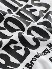 Blanc The Rolling Pierre - Coupe ample - T-shirt imprimé graphique Band - Image 9 de 9