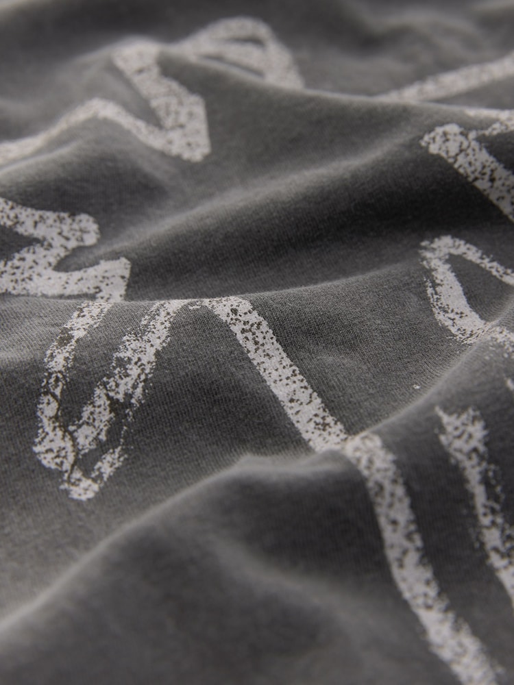 Gris anthracite Nirvana - Ajustement régulier - T-shirt imprimé graphique Band - Image 9 of 9
