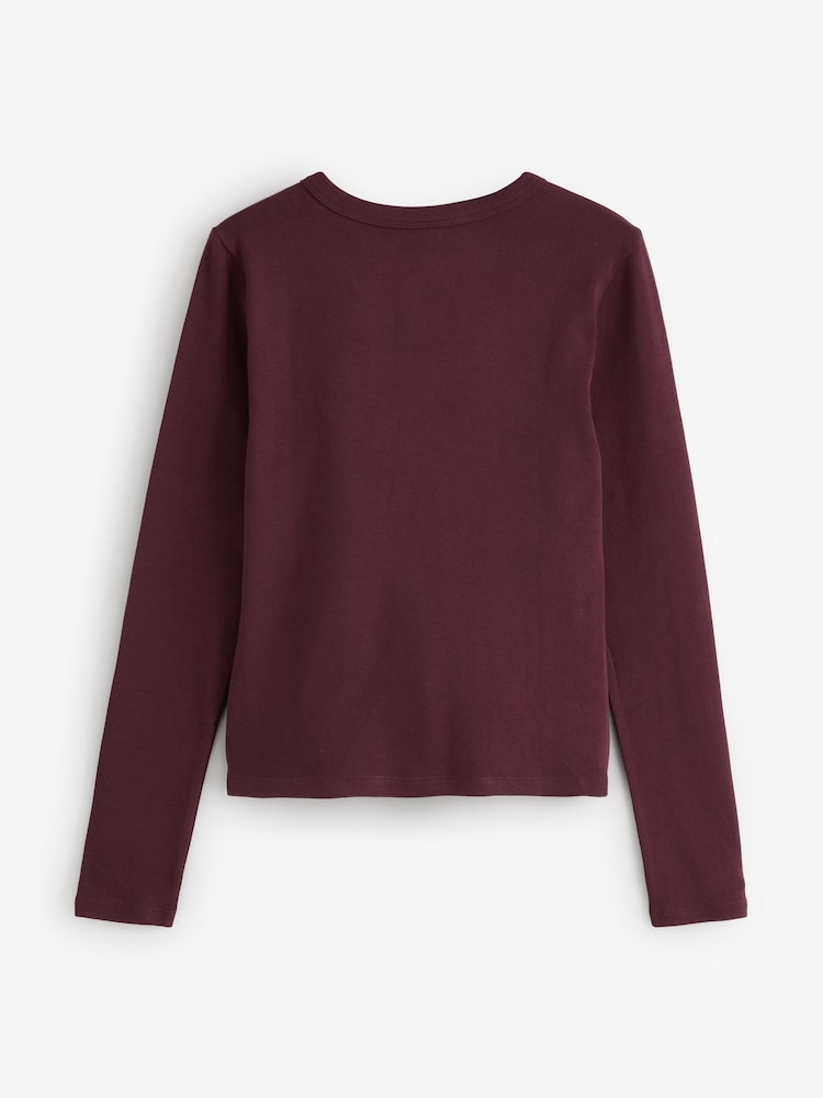 Gap Burgundy Modern Crew Neck Cardigan - Image 2 of 4