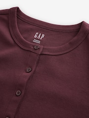 Gap Burgundy Modern Crew Neck Cardigan - Image 3 of 4