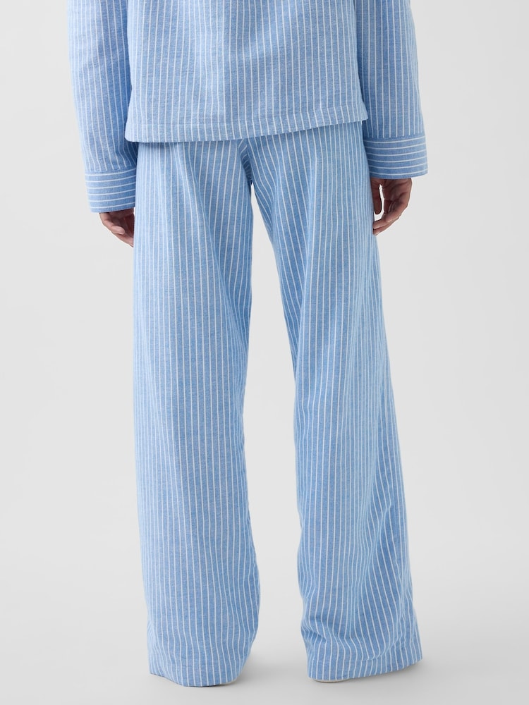 Blau gestreift - Gap Softest Flannel Pyjamas Bottoms - Bild 2 von 4