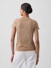 Gap Tan/Gold Logo Short Sleeve T-Shirt - Image 2 of 5