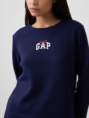 Gap Navy Bow Relaxed Logo Sweatshirt - Image 4 of 5