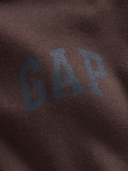 Gap Brown VintageSoft Crop Logo Hoodie - Image 2 of 2
