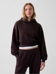 Marrón - Gap Vintage Soft Crop Logo Hoodie - Imagen 5 de 6