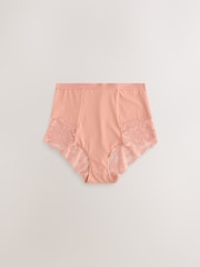 Floral Print/Pale Pink - Shaping Lace Knickers 2 Pack - Изображение 8 из 10