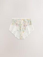 Floral Print/Pale Pink - Shaping Lace Knickers 2 Pack - Изображение 9 из 10