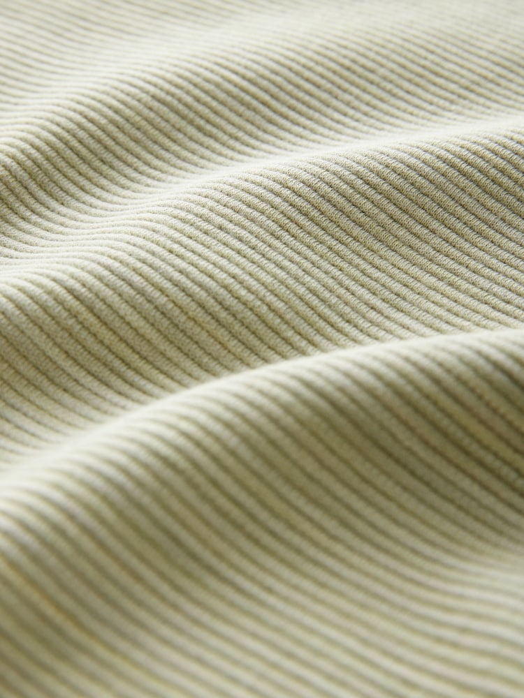 Groen - Enkele - Ruimvallend Ottoman T-shirt met textuur - Image 8 of 8