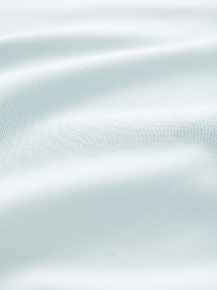 Light Blue Regular Fit Smart Soft Touch Heavyweight T-Shirt - Image 9 of 9
