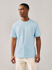 Bleu marine/bleu/rose/vert - Ajustement régulier - T-shirt en coton 100% 4 Paquet - Image 3 of 14