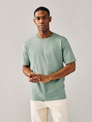 Bleu marine/bleu/rose/vert - Ajustement régulier - T-shirt en coton 100% 4 Paquet - Image 5 of 14