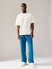 Кремово-бежевий - Relaxed Fit Heavyweight Slub T-Shirt - Image 3 of 7
