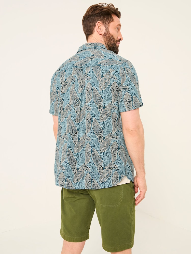 FatFace Short Sleeve Leaf Print Shirt - Imagen 2 de 8 FatFace Short Sleeve Leaf Print Shirt - Imagen 2 de 8